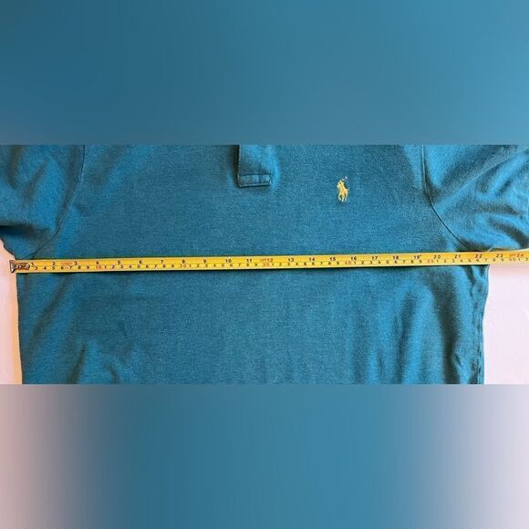 Polo Ralph Lauren Men's Polo Shirt Size XL Custom Fit Casual Turquoise - Picture 4 of 9